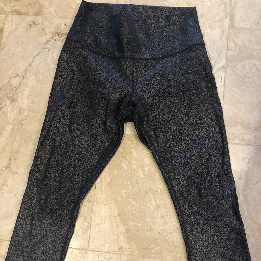 Metallic lululemon leggings size 8